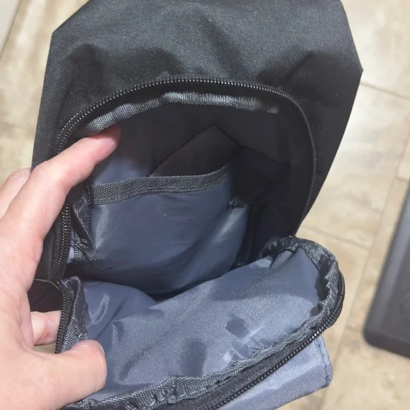 Black Sling Bag with Graphic Design - Picture 6 of 10